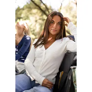 Pointelle Cardigan - White