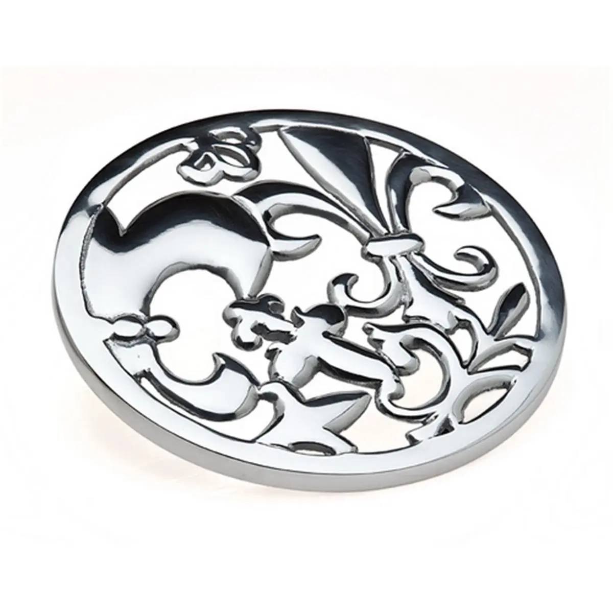 212 MAIN Fleur De Lis Trivet, Kitchen Fixture Accessory with Handcrafted Look for Home Improvement Use