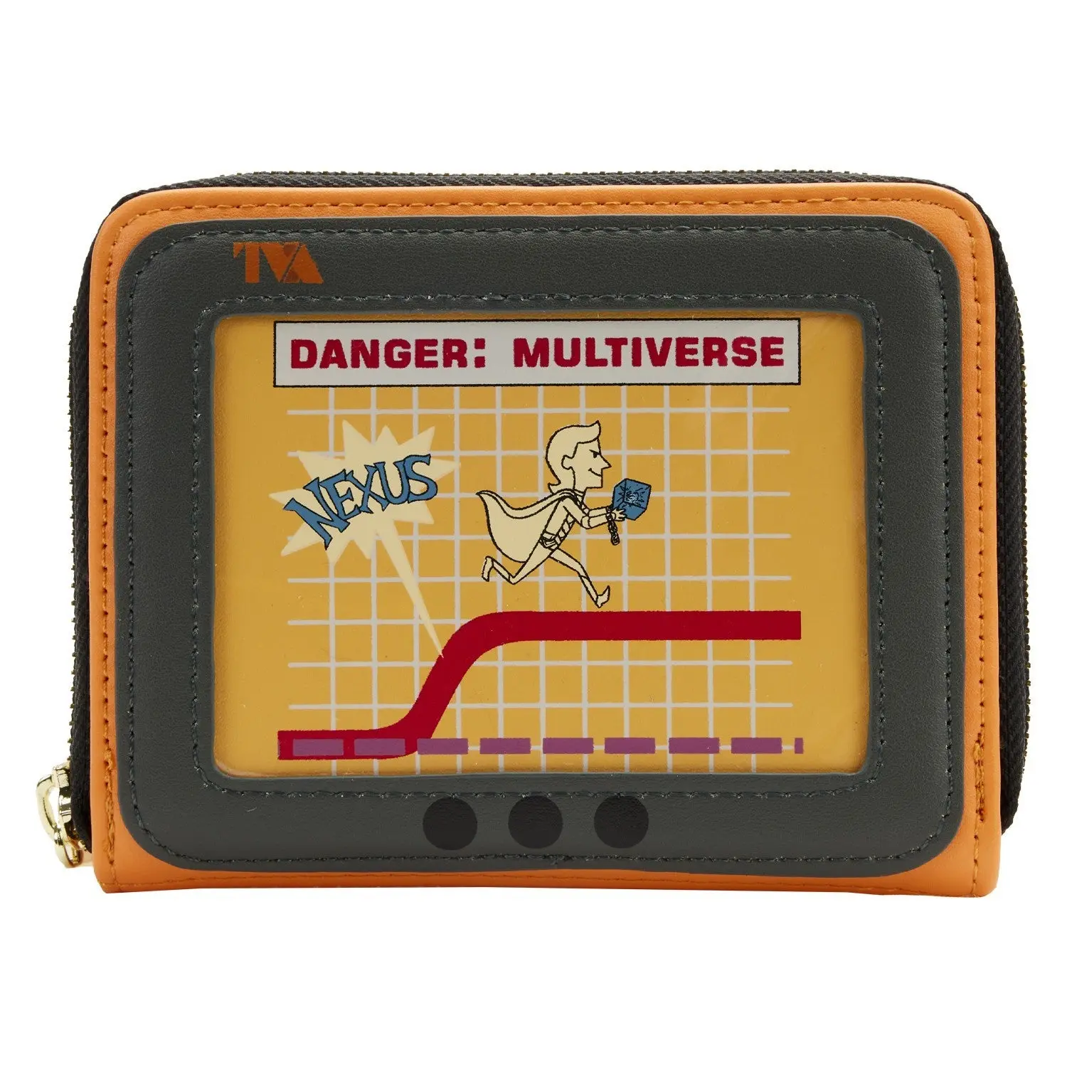 Marvel Loki TVA Miss Minutes Zip Around Wallet