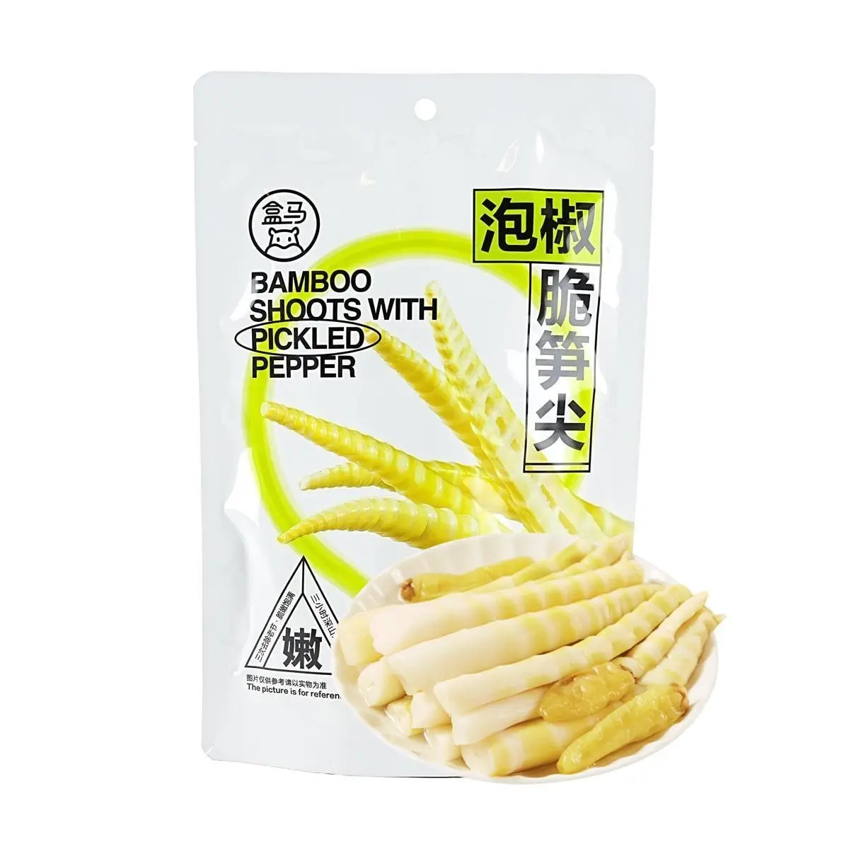 FRESHIPPO Spicy Pickled Bamboo Shoots - 0 Calorie, Low Carb, Keto Friendly Snack, Crispy & Tangy, Bulk Pack 230g