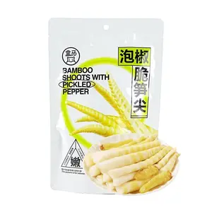FRESHIPPO Spicy Pickled Bamboo Shoots - 0 Calorie, Low Carb, Keto Friendly Snack, Crispy & Tangy, Bulk Pack 230g