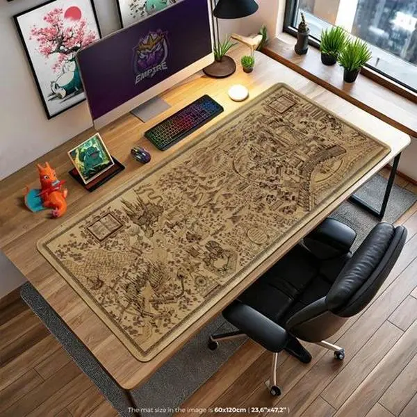 Marauder’s Map Desk Mat - Magical Hogwarts Map Mouse Pad