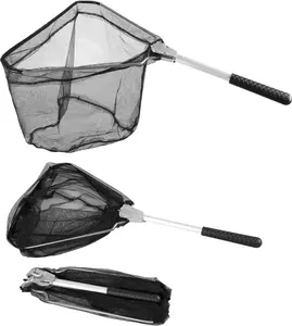 Fishing Landing Net with Telescoping Pole Handle, Fishing net Freshwater for Kids Men Women, Extend to 40-63 Inches