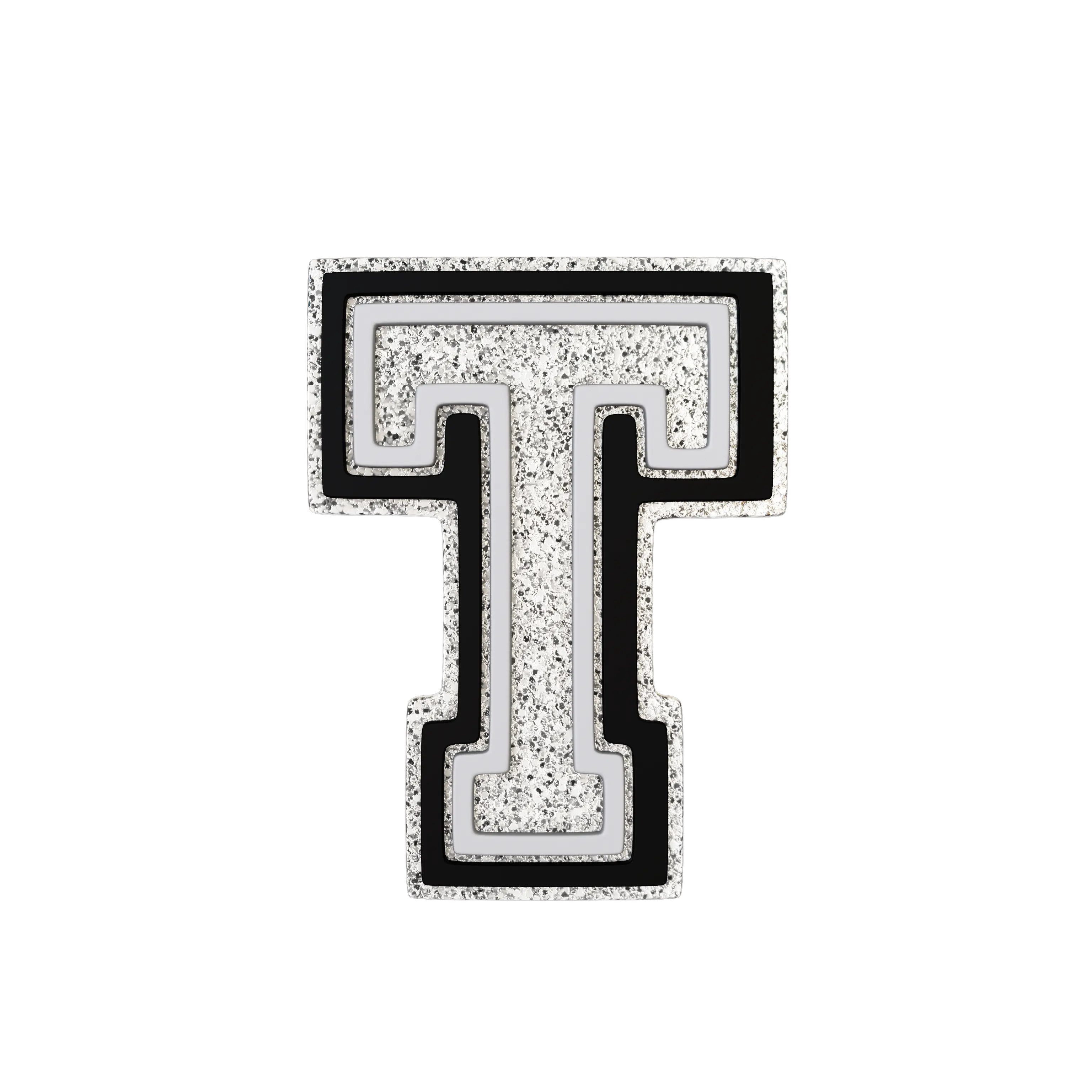 Silver Letter T