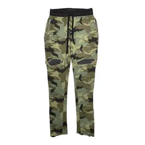 Amiri MX1 Leather Patch Sweatpants Camo Black Multi