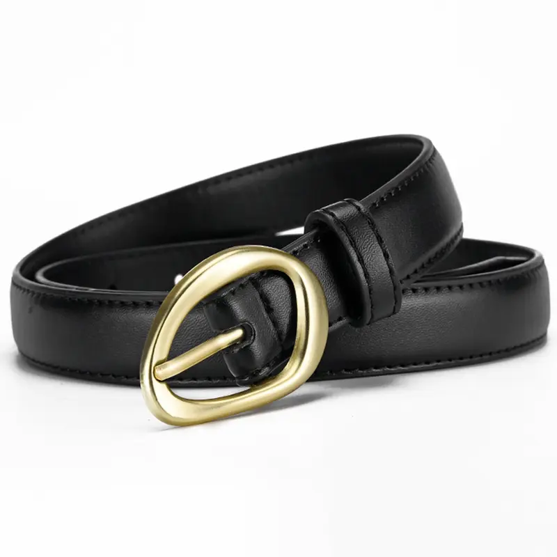 Women's fashion versatile pin buckle decorative belt, Stylish Belts, Korean version of niche thin with jeans, versatile and stylish, suitable for young women aged 18-30 Trendy Exquisite Casual Belt JH005