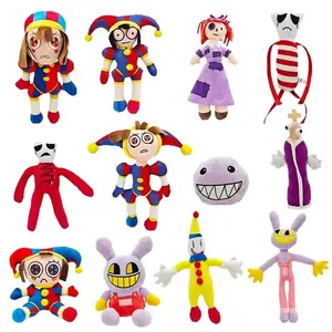 The Amazing Digital Circus Plush Clown Ragatha pomni Cartoon Jax Doll Joker Plush Soft Stuffed Sofa Decorate Gift toy