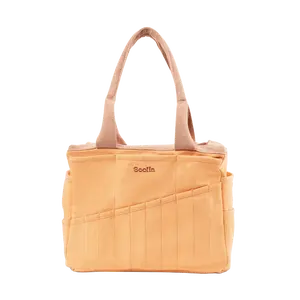 Soolla® Studio Bag, Creamsicle Crush, Pottery Tool Bag, Craft Organizer, Knitting Bag, Crochet Yarn Tote