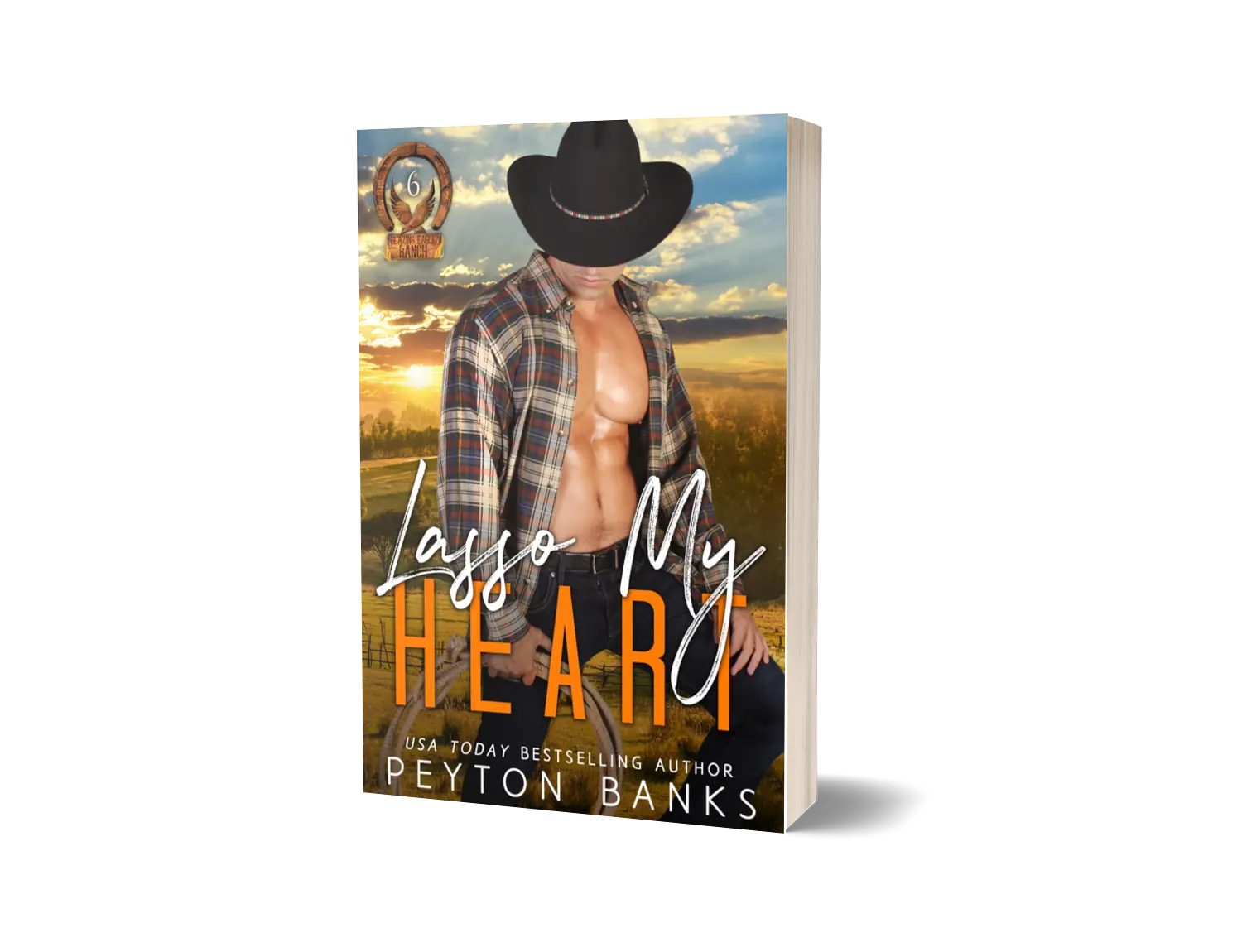 Lasso My Heart (Blazing Eagle Ranch 6): A Small Town Cowboy Romance by Peyton Banks--signed paperback