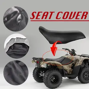Fit For 2000-2006 Honda Rancher 350 Leather ATV Seat Cover Black Seat Cover