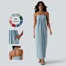 【Creator’s Pick】Halara Halter Tie Back Maxi Dress with Pockets