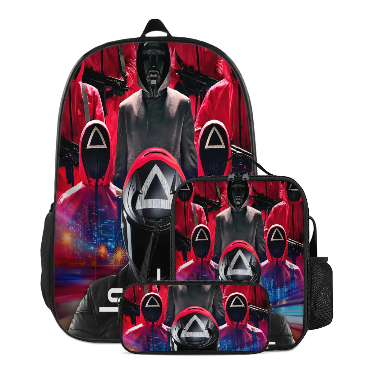 SQUID GAME: PLAYER 456’S OFFICIAL GEAR BUNDLE 2025 | Stormproof Backpack + Bomb-Proof Lunch Box | TikTok’s Sold-Out Alert!🔥 Stylish Daypacks
