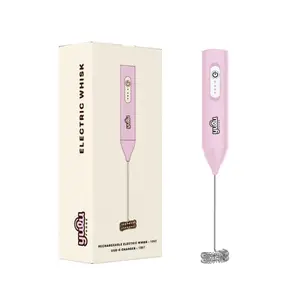 YULU FOODS Rechargeable Milk Frother – Handheld USB-C Whisk for Lattes, Matcha, and Cold Foam
