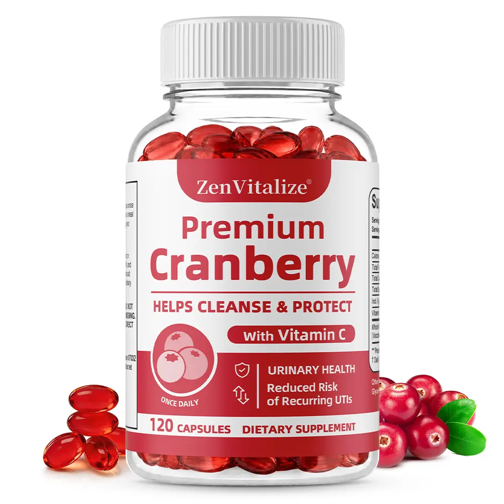 Cranberry health supplement — supports urinary tract health, supports 120 capsules