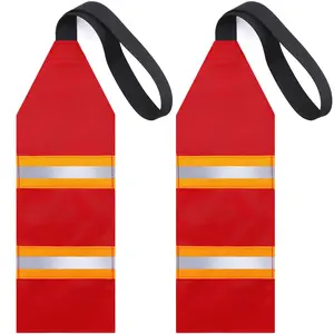 2-Piece Kayak Safety Travel Flag Set, Reflective Sup Tow Rope Kit, Truck Safety Accessories, Essential Gear for Water Sports