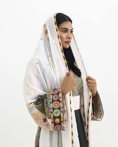 Star Studded Embroidered Hijab Veil
