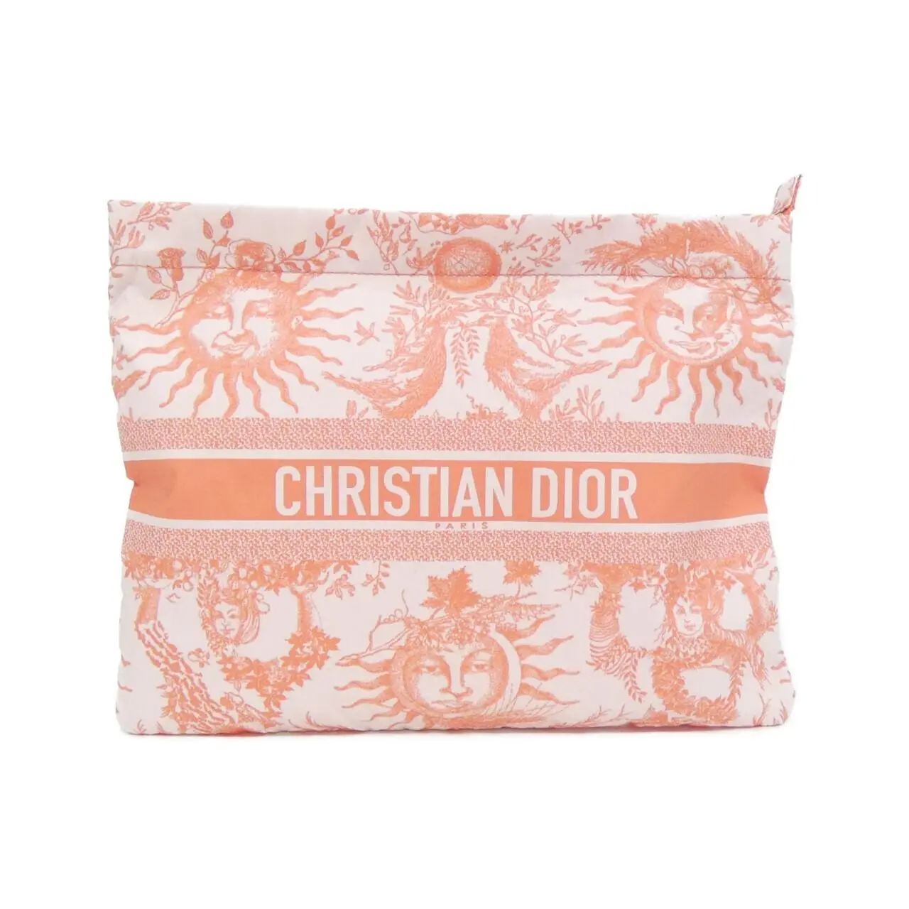 Pre-owned Dior Canvas Small Leather Goods Christian TOILE DE JOUY SOLEIL Technical Pouch