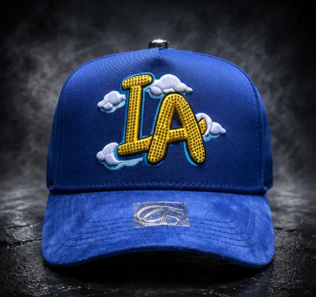 LA Blue Cap - Stylish Fashion Clothing Accessory Hat- Full Set