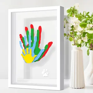 Family Handprint Kit - DIY Memorial Photo Frame | All-In-One Custom Keepsake Gift for Grandparents, Mother’s Day, Father’s Day, Anniversaries & Housewarmings