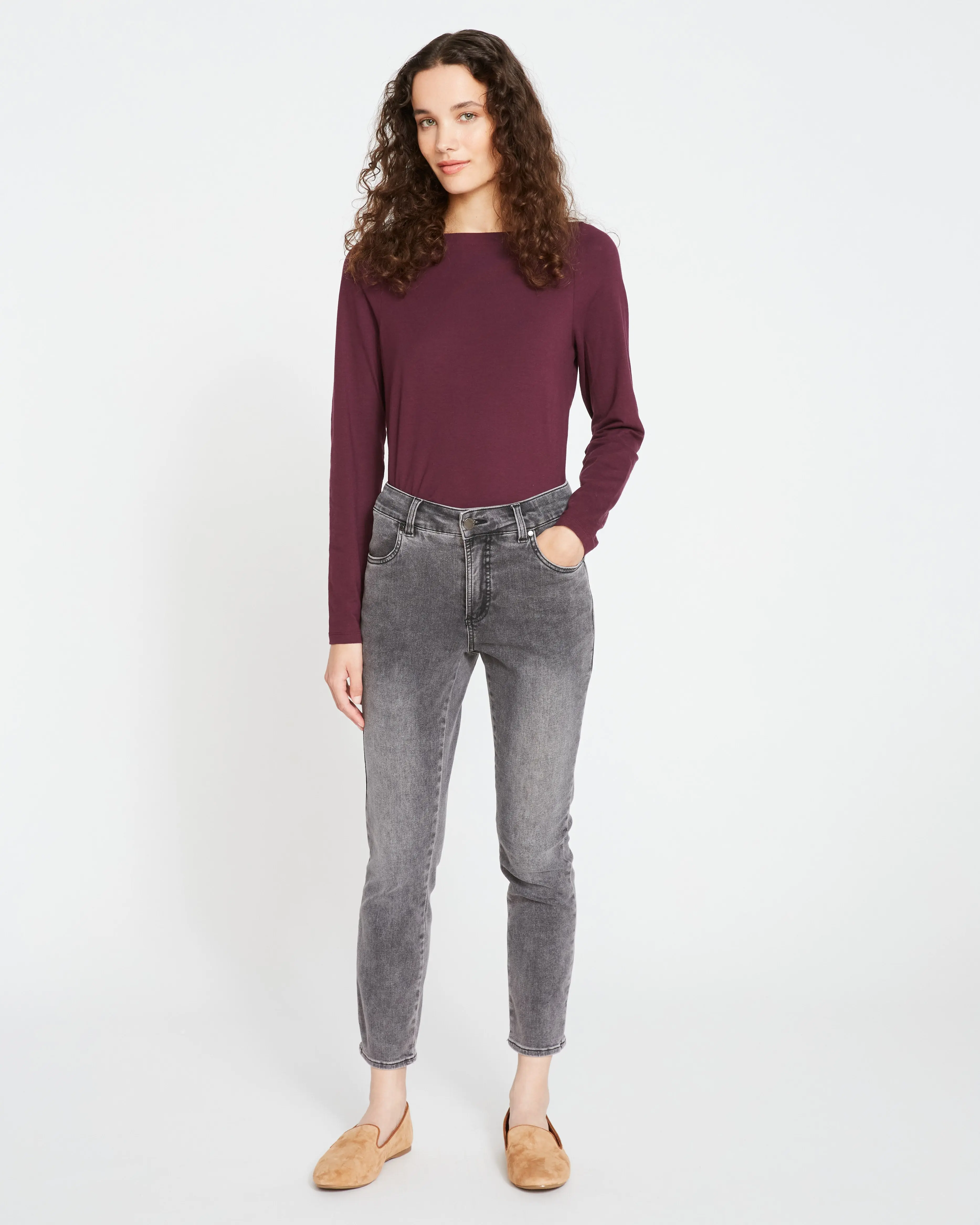 Seine High Rise Skinny Jeans 27 Inch - Distressed Black