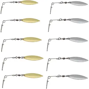 Fishing Spinner Blades Spinnerbait Smooth Nickel Spoons Rigs Fishing Spoons Lures Beetle Spins Pan Fish Bass Fishing Lures Accessories