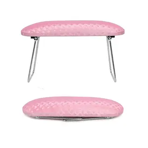 Nail Arm Rest,Professional Microfiber Leather Nail Hand Rest Stand Arm Rest for Acrylic Nails Cushion Hand Holder with Non-slip - Nail Technician Use Must Have（Pink）