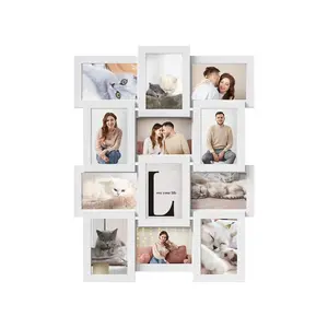 Set of 12 Collage Picture Frames White