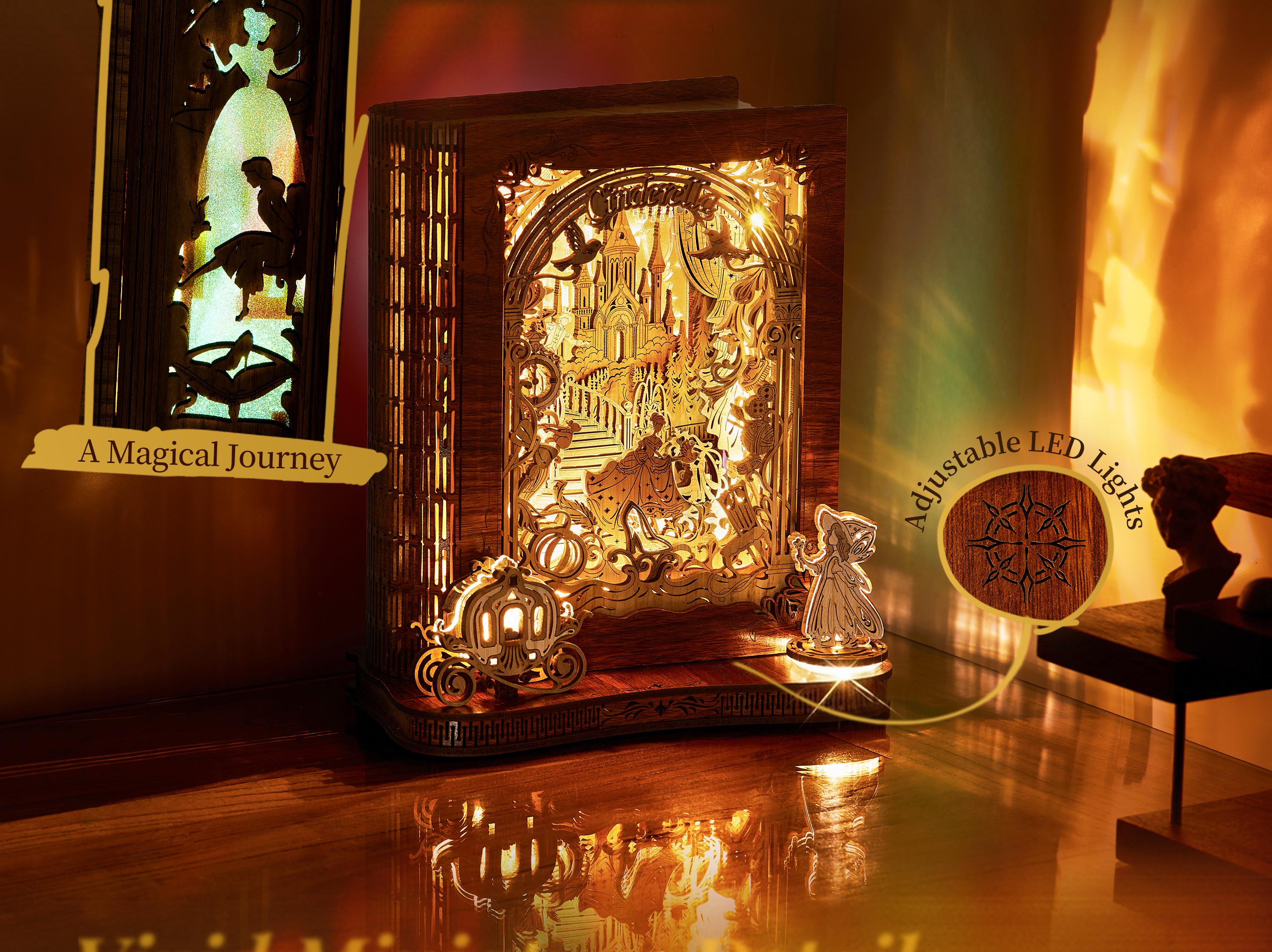 Summervibes-FUNPOLA LED 3D Puzzle Nightlight-DIY Storybook Book