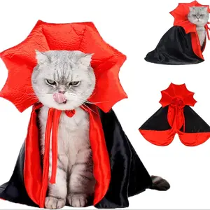 Cute Vampire Cape Pet Costume, Holiday Cat Shawl, Cool Dog & Cat, Fun Pet Decoration Accessories, Halloween Animal Clothing
