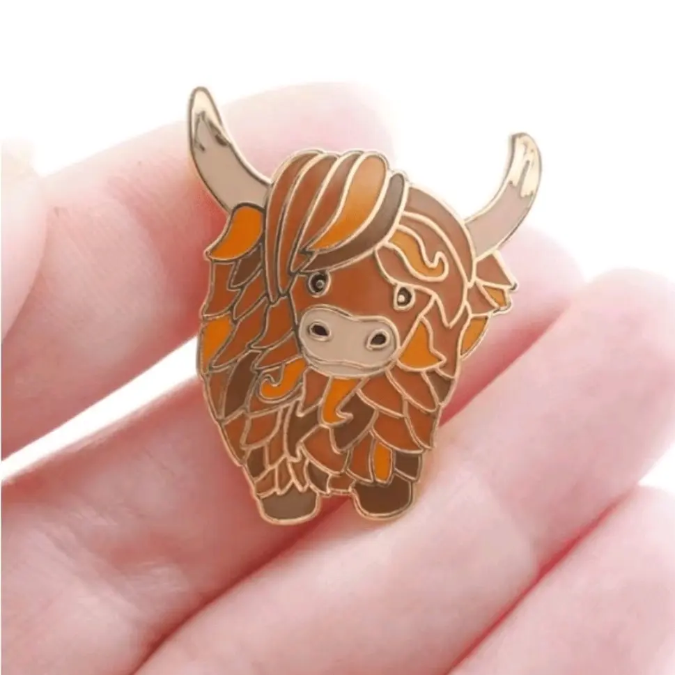 cute cow hot pin