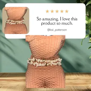 Bells and Shells chunky waist beads