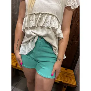 Judy Blue Aqua Marine Shorts