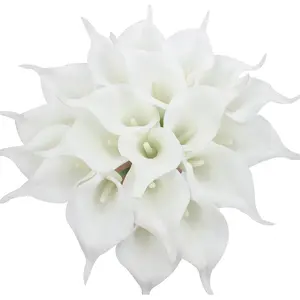 24pcs Artificial Calla Lily Flowers, 13.4 Inch Real Touch, Ideal for Home Decor & Weddings, Artificial Flower Arrangements