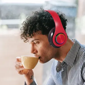 B39 Bluetooth Headphones Foldable Sports Gaming Heavy Bass Over-Ear Wireless with Light-Up Features Direct from Manufacturer