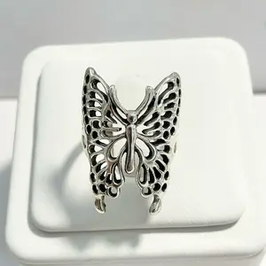 Sterling Silver 925 Butterfly Swallowtail Ring