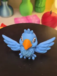 3d printed blue bird flexi