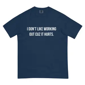 "Working out hurts" | good graphic tees polo ralph shirts men Funny Meme T-Shirt lemon demon