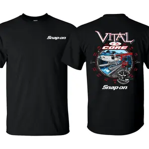 Snap-On Core Precision Essential T-Shirt, Double Sided 100% Cotton Mechanic Graphic Style, Gift for Blue Collar Workers