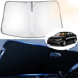 Canvcle Windshield Sun Shade for KIA K5 / Kia Optima Accessories 2016-2020 Custom Fit Window Shade Foldable Sun Visor 240T 5 Layers Protector Blocks UV Rays Keep Your Car Cooler