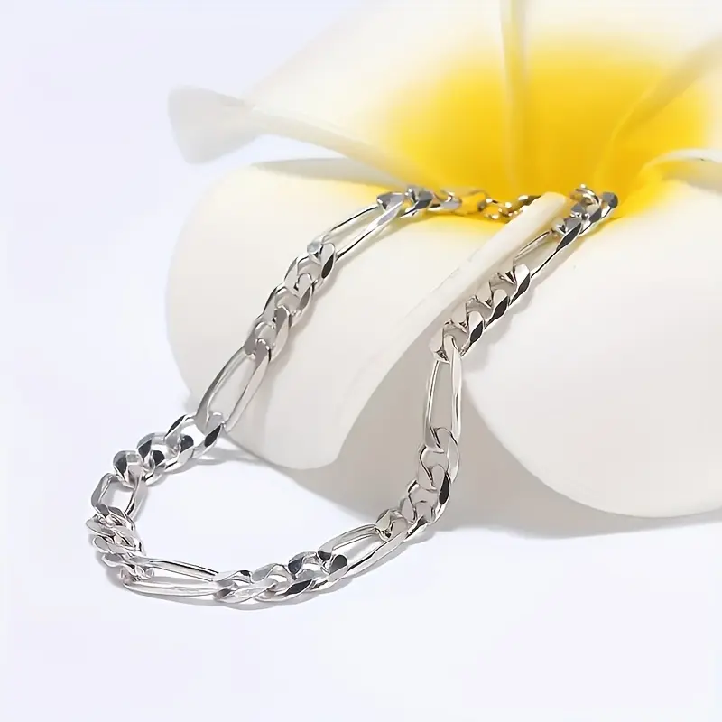 925 Sterling Silver Cuban Link Bracelet | Polished Chain Design, Elegant Unisex Fine Jewelry, Trendy Versatile Fashion Accessory, Ideal Gift Bracelet
