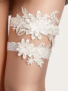 Flower Decor Garter Belt, Elegant Leg Ring for Wedding Bridal Party Formal Occasions, Fashion Accessories for Women, Lingerie