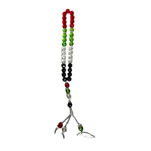 Palestine Colors Tasbeeh - High-Quality & Meaningful Design | 25 cm