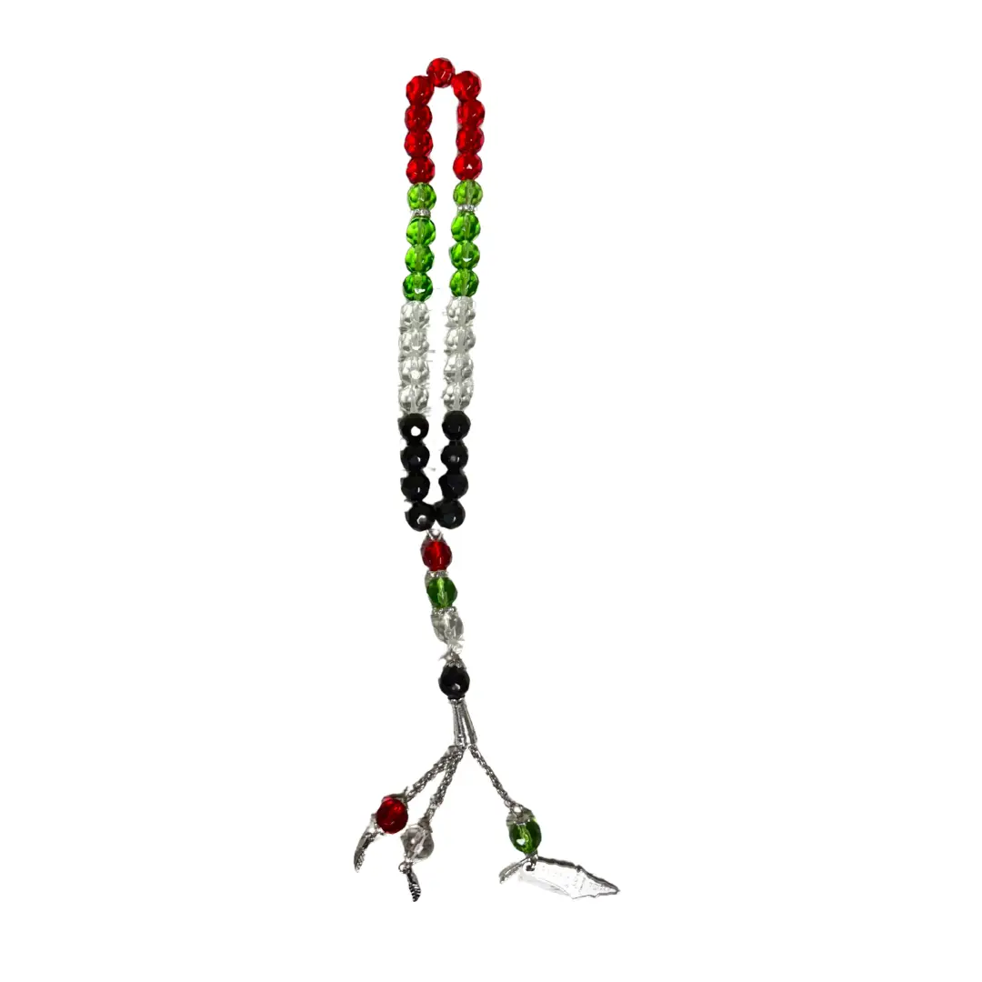 Palestine Colors Tasbeeh - High-Quality & Meaningful Design | 25 cm