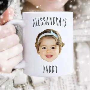 Face Custom Baby Mug, Facial Photo, Perfect Gift, Personalized Kid Photo Mug, Baby Photo Mug, Baby Face Mug