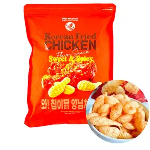 No Brand Korean Fried Chicken Sweet & Spicy Flavor Chips,10.58 oz  Crunchy Crispy Snack Puffs  Family size