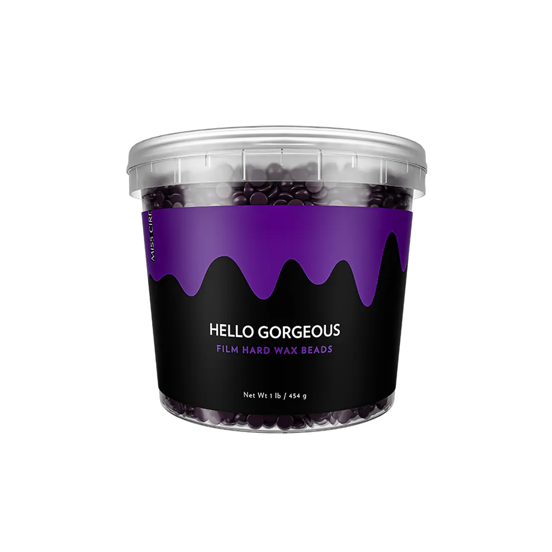Hello Gorgeous Purple Film Hard Wax - 1 Lb