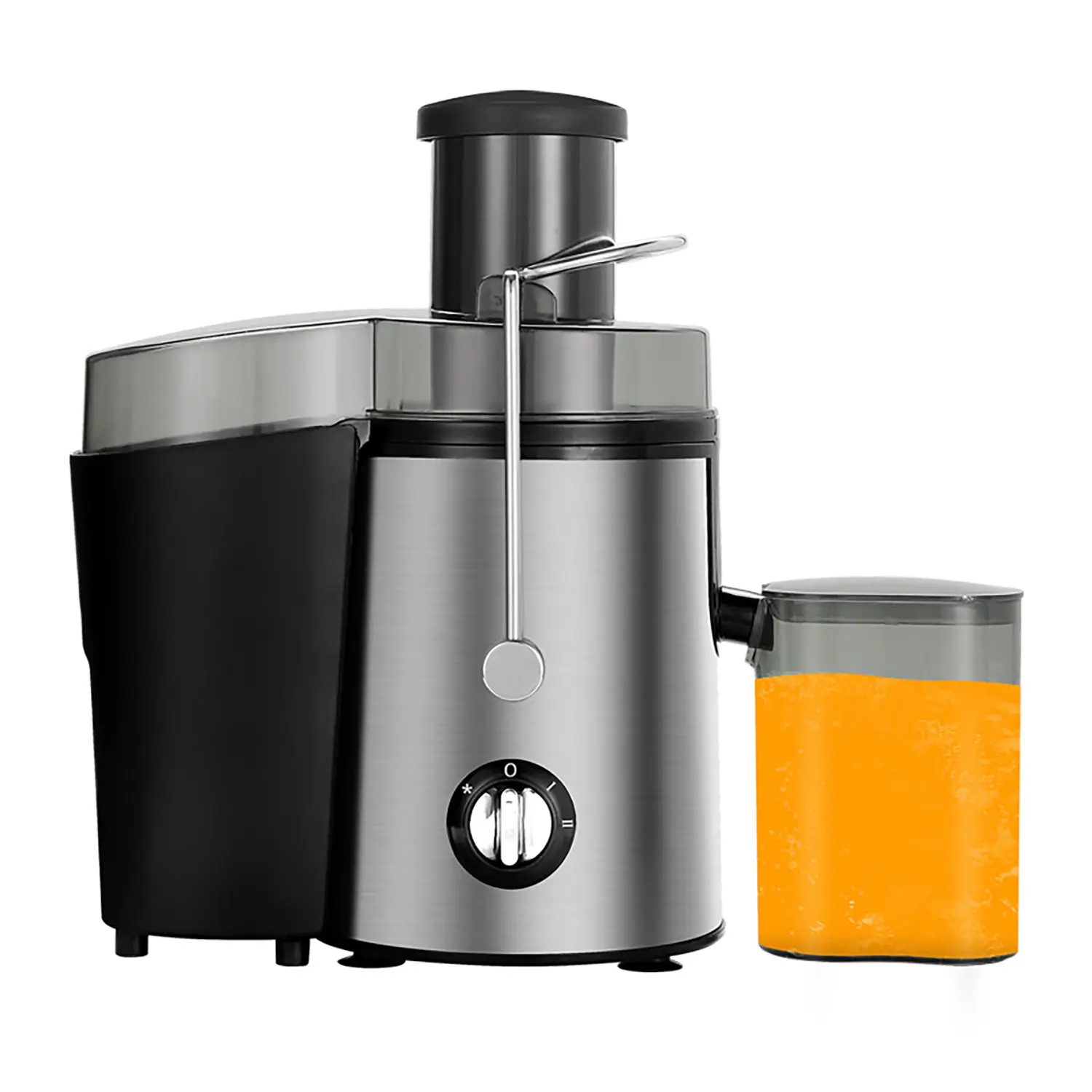 800W Powerful Electric Centrifugal Juicer - Stainless Steel, BPA-Free, Wide Mouth, Low/High 2 Speeds, Overheat Protect, Easy-to-Clean Kitchen Utensil with Filter Basket & Orange Juicer Machine Functionality for Fruits, Vegetables