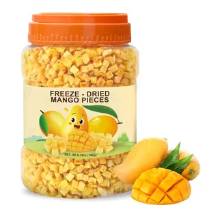 Premium Freeze-Dried Diced Mango 6.3oz | Crunchy Natural Mango Pieces | No Added Sugar Fruit Snack | Great for Smoothies, Yogurt, Baking & On-the-Go Snacks