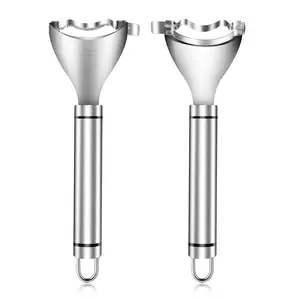 2 Pcs Corn Peeler Corn Planer Thresher Stainless Steel Corn Peeler for Corn On the Cob Corn Kernel Remover Tool Magic Corn Stripper Tool Corn Cutter Corn Scraper with Ergonomic Handle for Kitchen