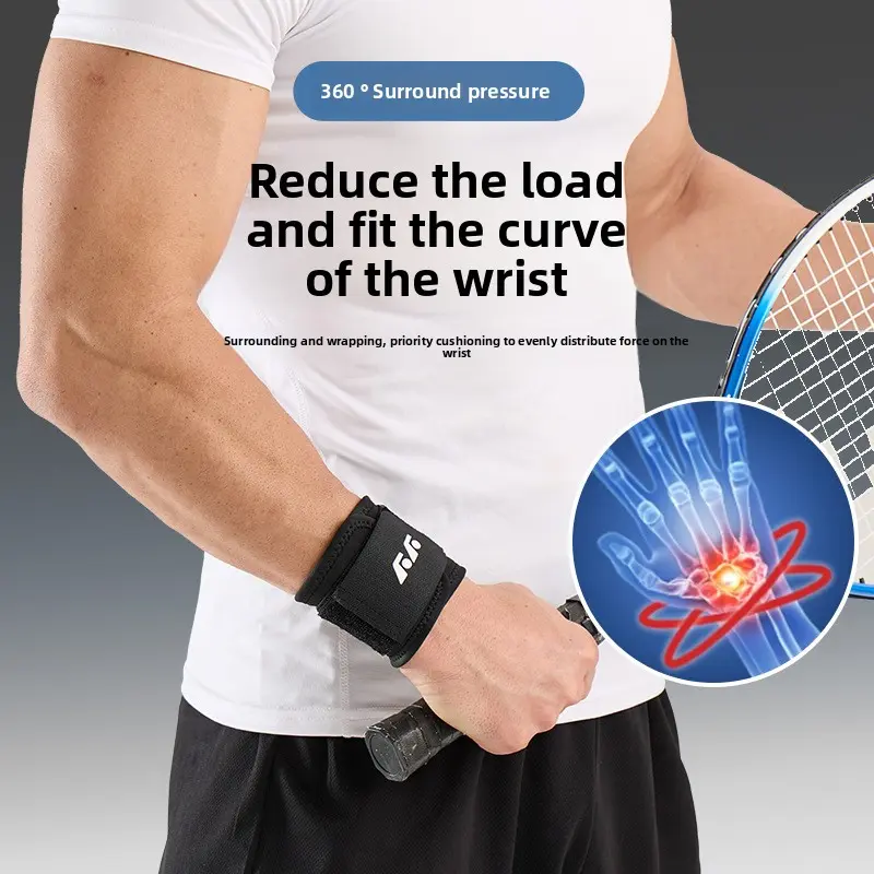 Unisex Adjustable Wrist Guard - Thin Breathable Fabric Wrap, Targeted Elastic Compression, Stabilizes Wrist, Pressure Support, Pain Relief, Natural Movement, Adjustable Fit, 1 Size Fits All, All Seasons for Fitness, Daily Use